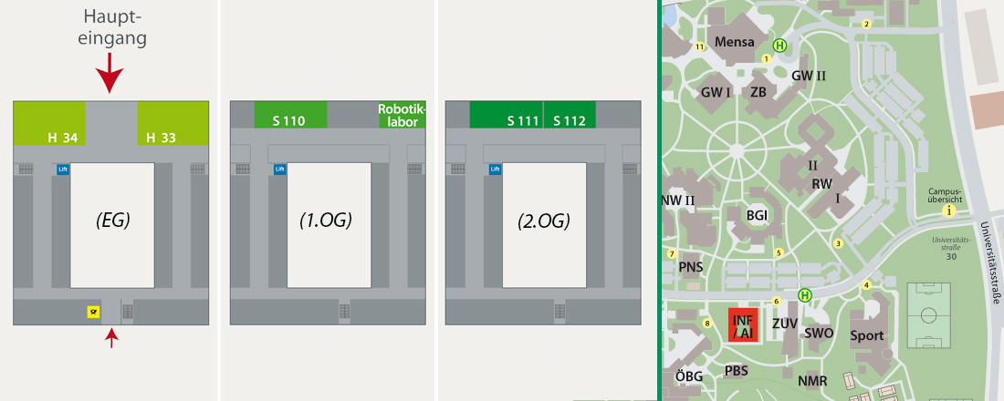 Informatikgebäude Campusplan